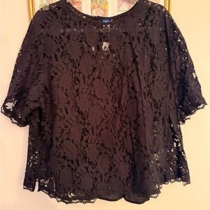 Old Navy Black Lace Blouse